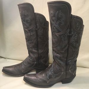 Luchese Dark Grey Cowboy Boots